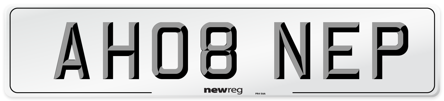 AH08 NEP Number Plate from New Reg